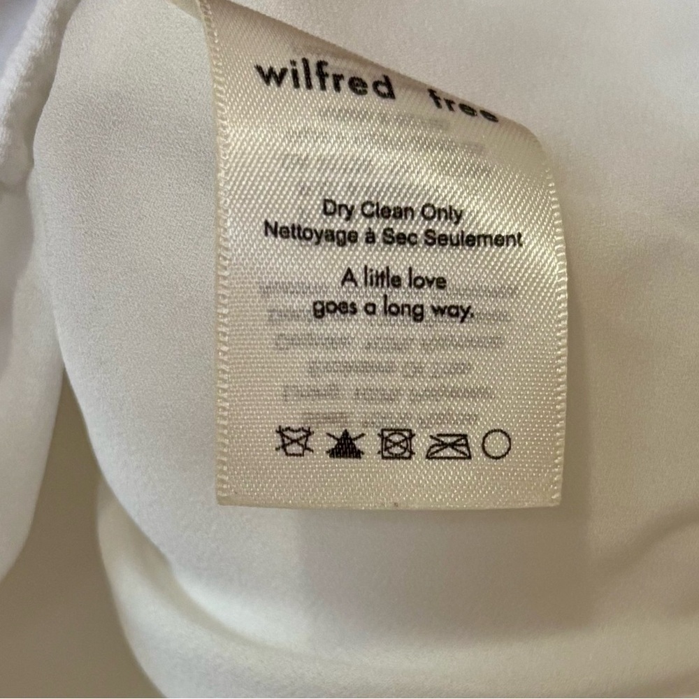 Wilfred| Aritzia| Ivory & Black Lace Cami Blouse w/Gathered Waist Sz XXS - Picture 5 of 6